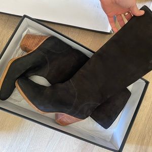 Rachel Comey Carrier tall boot black nubuck sz 9